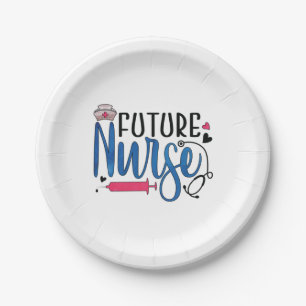 Nurse Gift Future Nurse Paper Plate
