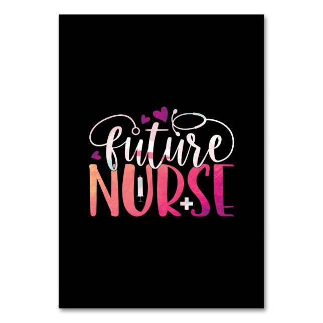 Nurse Gift | Future Nurse Table Number (Front)