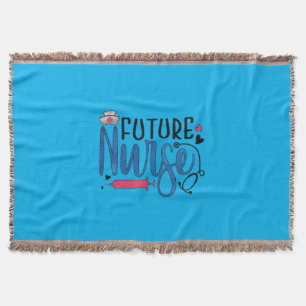 Nurse Gift Future Nurse Throw Blanket