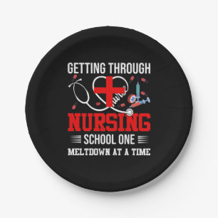 Nurse Gift Getting Through Nursing School One Paper Plate