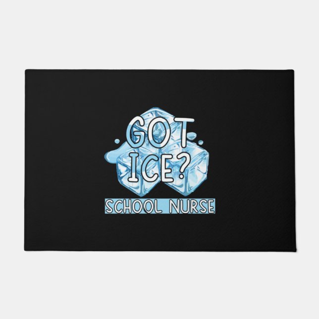 Nurse Gift | Got Ice School Nurse Doormat (Front)