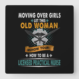 Nurse Gift   How To Be A Licensed Practical Nurse Square Wall Clock