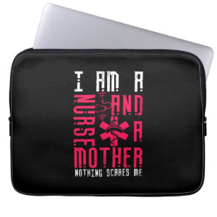 Nurse Gift I Am A Nurrse And A Mother Laptop Sleeve