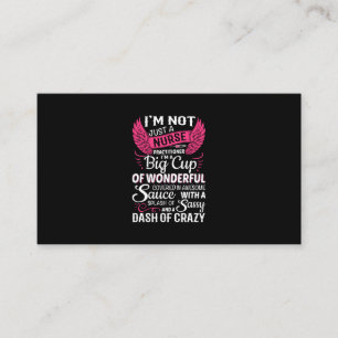Nurse Gift   I Am Not Just A Nurse Business Card