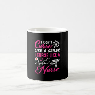 Nurse Gift I Don't Curse Like A Sailor Coffee Mug