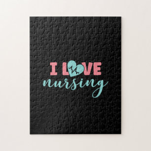 Nurse Gift I Love Nursing Jigsaw Puzzle