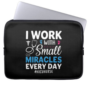 Nurse Gift I Work With Small Laptop Sleeve