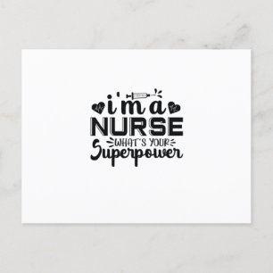 Nurse Gift I'm A Nurse What's Your Postcard
