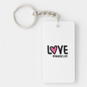 Nurse Gift Love Nurselife Keychain