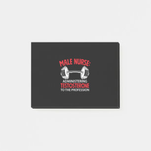 Nurse Gift   Male Nurse Administrering Post-it Notes