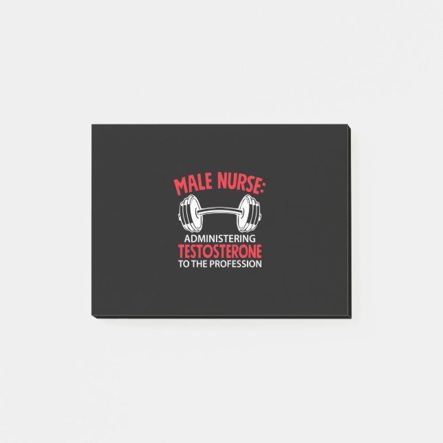 Nurse Gift | Male Nurse Administrering Post-it Notes (Front)