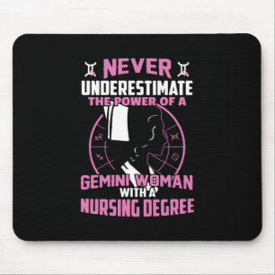 Nurse Gift Never Underestimate The Power Mouse Pad