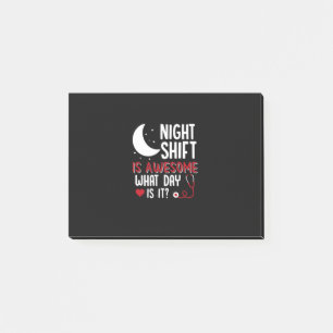 Nurse Gift   Night Shift Is Awesome Post-it Notes