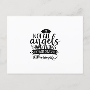 Nurse Gift Not All Angels Have Wings Postcard