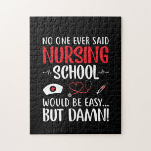 Nurse Gift Not One Ever Said Nursing School Jigsaw Puzzle