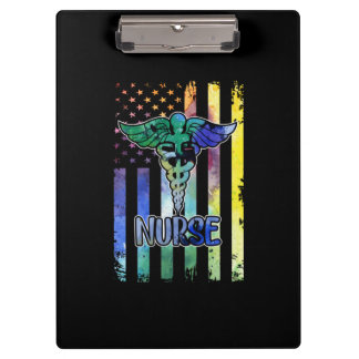 Nurse Gift | Nurse American Flag Clipboard