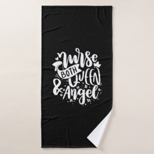 Nurse Gift Nurse Both Queen And Angels Bath Towel