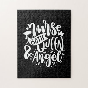 Nurse Gift Nurse Both Queen And Angels Jigsaw Puzzle