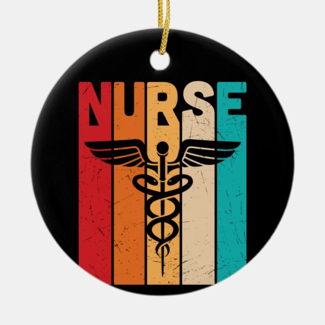 Nurse Gift Nurse Ceramic Ornament (Front)