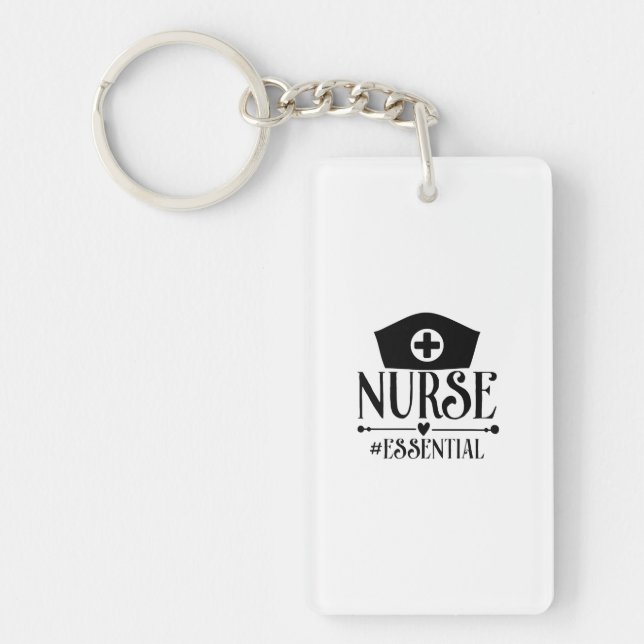 Nurse Gift Nurse Essential Keychain (Front)
