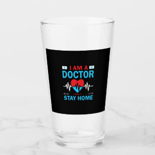 Nurse Gift   Nurse I Can Not Stay Home Glass