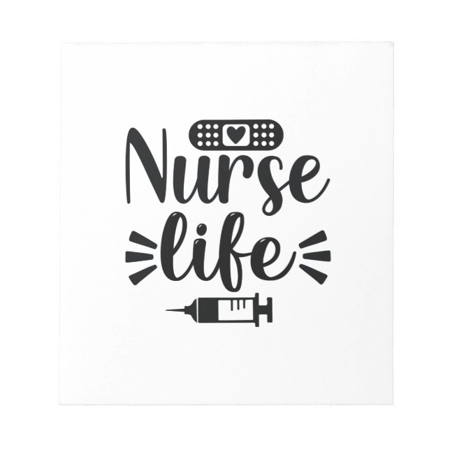 Nurse Gift Nurse Life Notepad (Front)