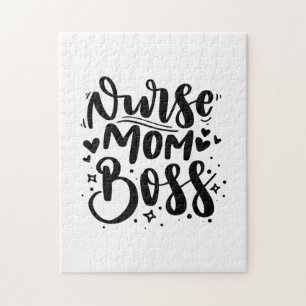 Nurse Gift Nurse Mom Boss Jigsaw Puzzle