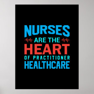 Nurse Gift Nurses Are The Heart Poster