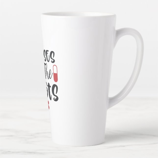 Nurse Gift Nurses Call The Shots Latte Mug (Right)