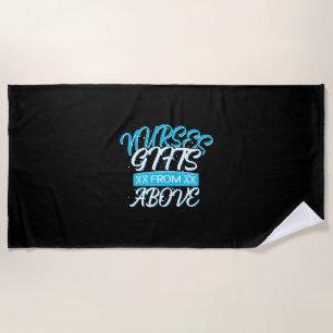 Nurse Gift Nurses Gifts From Above Beach Towel