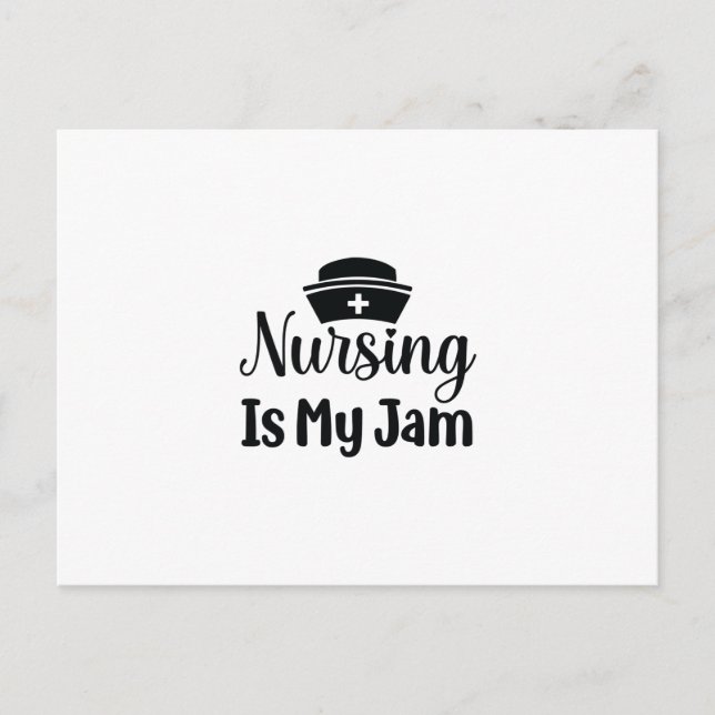 Nurse Gift Nursing Is My Jam Postcard (Front)