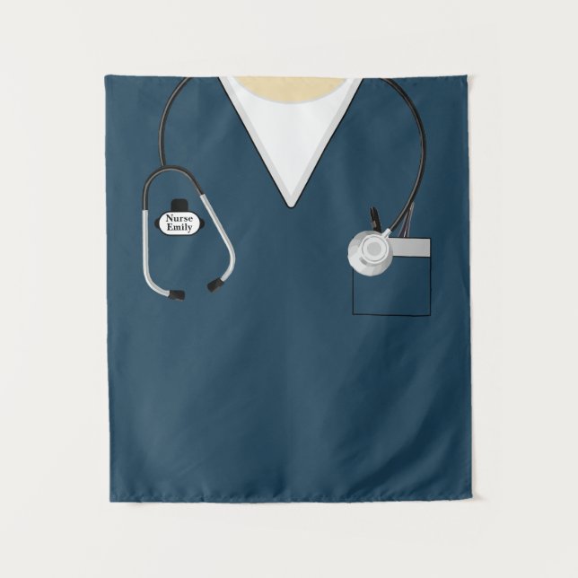 Nurse Gift, Nursing School Graduation, Stethoscope Tapestry (Front)