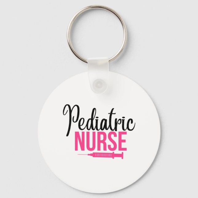 Nurse Gift Pediatric Nurse Keychain (Front)