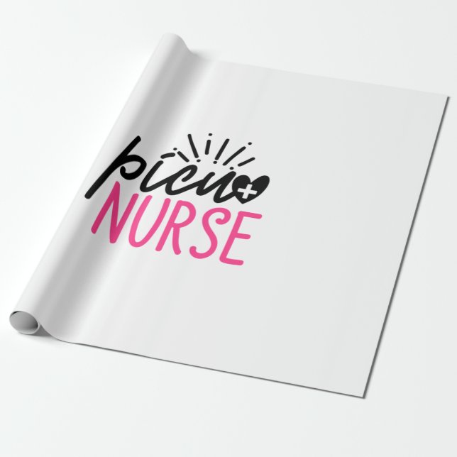 Nurse Gift Picu Nurse Wrapping Paper (Unrolled)