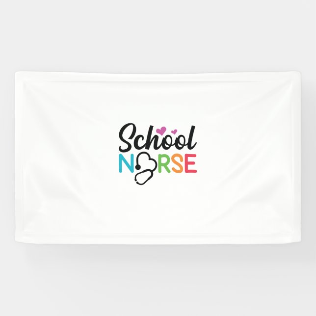 Nurse Gift School Nurse Banner (Horizontal)