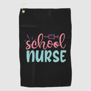 Nurse Gift School Nurse Golf Towel