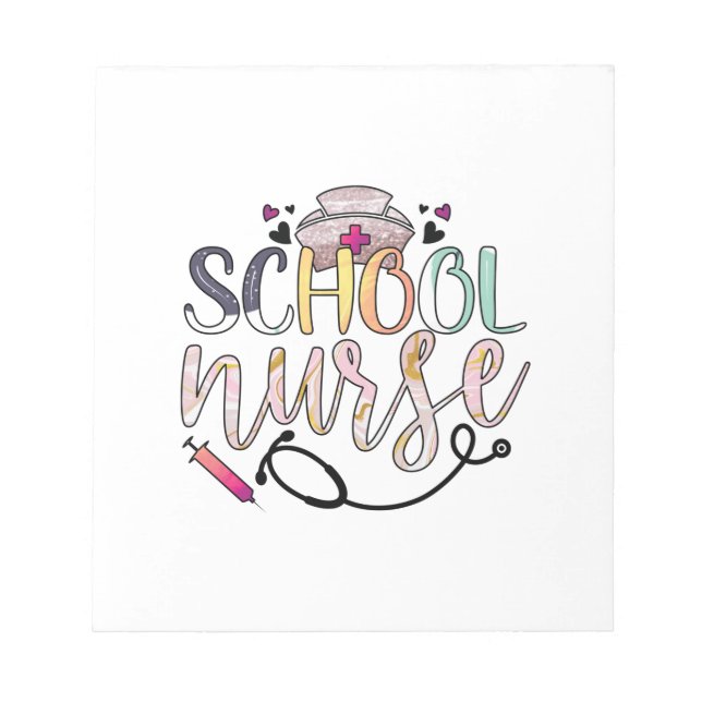 Nurse Gift School Nurse Notepad (Front)