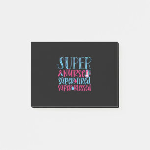 Nurse Gift   Super Nurse Super Tired Post-it Notes