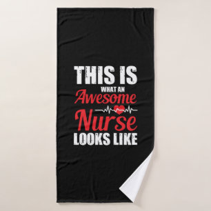 Nurse Gift This Is What An Awesome Nurse Bath Towel