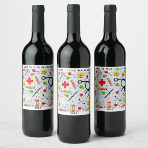 Nurse Gift Wine Label