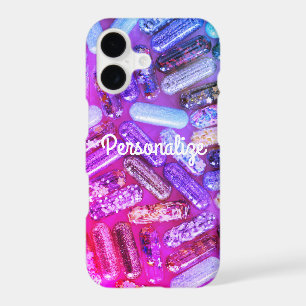 Nurse glitter medication pill purple pink cute