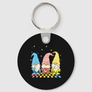Nurse Gnomes Stethoscope Eggs Funny Easter Rn Icu Keychain