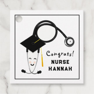 Nurse Grad Nursing School Favour Tags