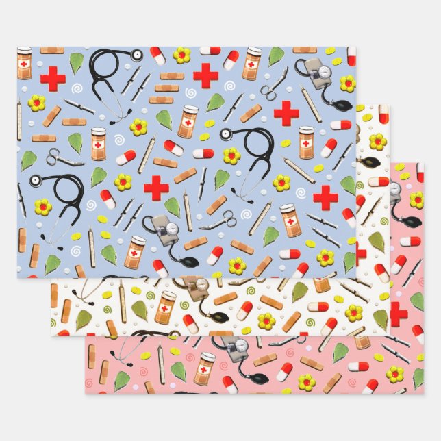 Nurse Graduation 2021 Wrapping Paper Sheet (Set)