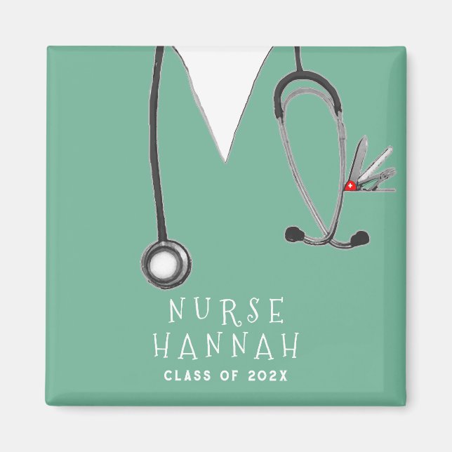 Nurse Graduation 2025 Nursing School Magnet (Front)