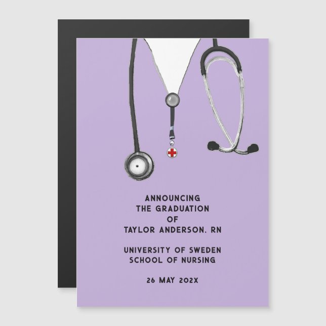 Nurse Graduation Announcement (Front/Back)