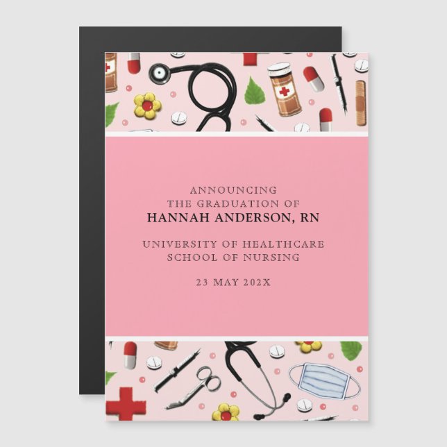Nurse Graduation Announcement (Front/Back)