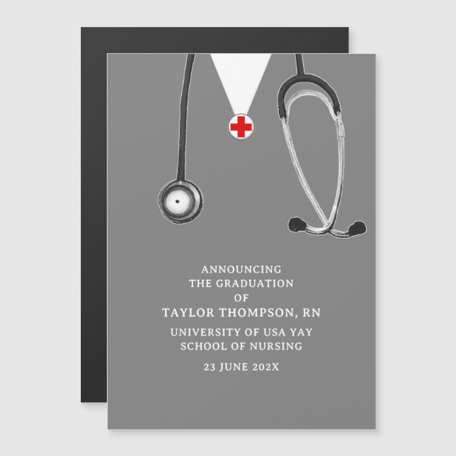 Nurse Graduation Announcement (Front/Back)
