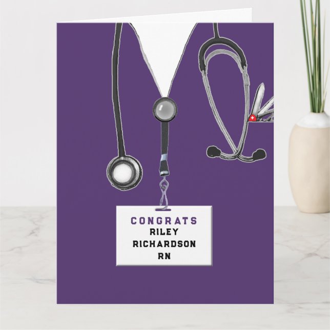 Nurse Graduation Card (Front)