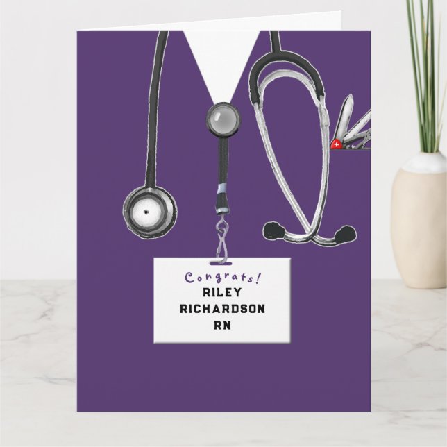 Nurse Graduation Card (Front)